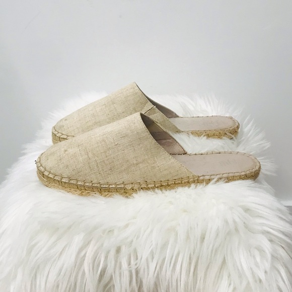 J. Jill Shoes - J Jill espadrilles Canvas mules Cream sz 6